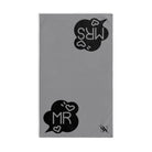 Mr Mrs Bubble Grey | Mix & Match Original Fun-Flirty Lovers’ Towels