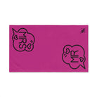 Mr Mrs Caption Fuscia | Mix & Match Original Fun-Flirty Lovers’ Towels