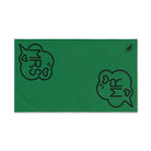 Mr Mrs Caption Green | Mix & Match Original Fun-Flirty Lovers’ Towels