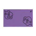 Mr Mrs Caption Lavendar | Mix & Match Original Fun-Flirty Lovers’ Towels