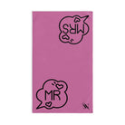 Mr Mrs Caption Pink | Mix & Match Original Fun-Flirty Lovers’ Towels