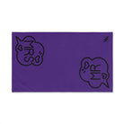 Mr Mrs Caption Purple | Mix & Match Original Fun-Flirty Lovers’ Towels