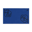 Mr. Mrs. Caption Shareable Blue | Mix & Match Classic Fun-Flirty Lovers’ Towels
