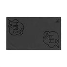 Mr. Mrs. Caption Shareable Dark Grey | Mix & Match Classic Fun-Flirty Lovers’ Towels
