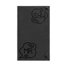 Mr. Mrs. Caption Shareable Dark Grey | Mix & Match Classic Fun-Flirty Lovers’ Towels
