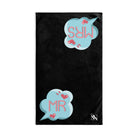 Mr Mrs Colored Caption Black | Mix & Match Original Fun-Flirty Lovers’ Towels
