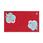 Mr Mrs Colored Caption Red | Mix & Match Original Fun-Flirty Lovers’ Towels