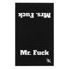 Mr. Mrs. Fuck Black Shareable Mix & Match Soft Sex Towels | Flirty Lovers’ Gifts