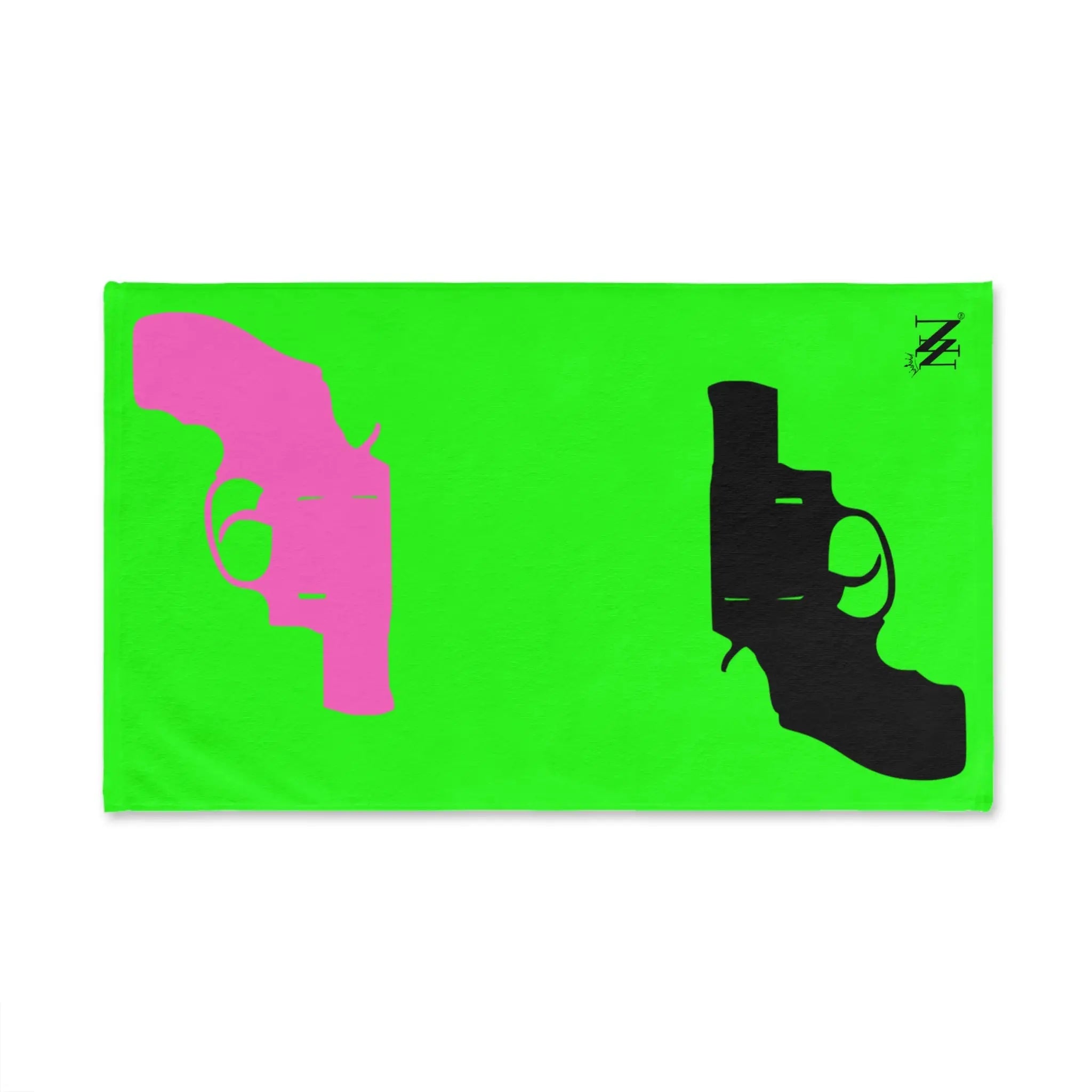 Mr. Mrs. Gun Show Shareable Neon Green | Mix & Match Original Fun-Flirty Lovers’ Towels