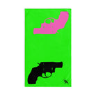 Mr. Mrs. Gun Show Shareable Neon Green | Mix & Match Original Fun-Flirty Lovers’ Towels