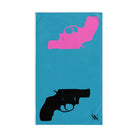 Mr. Mrs. Gun Show Shareable Turquoise | Mix & Match Original Fun-Flirty Lovers’ Towels