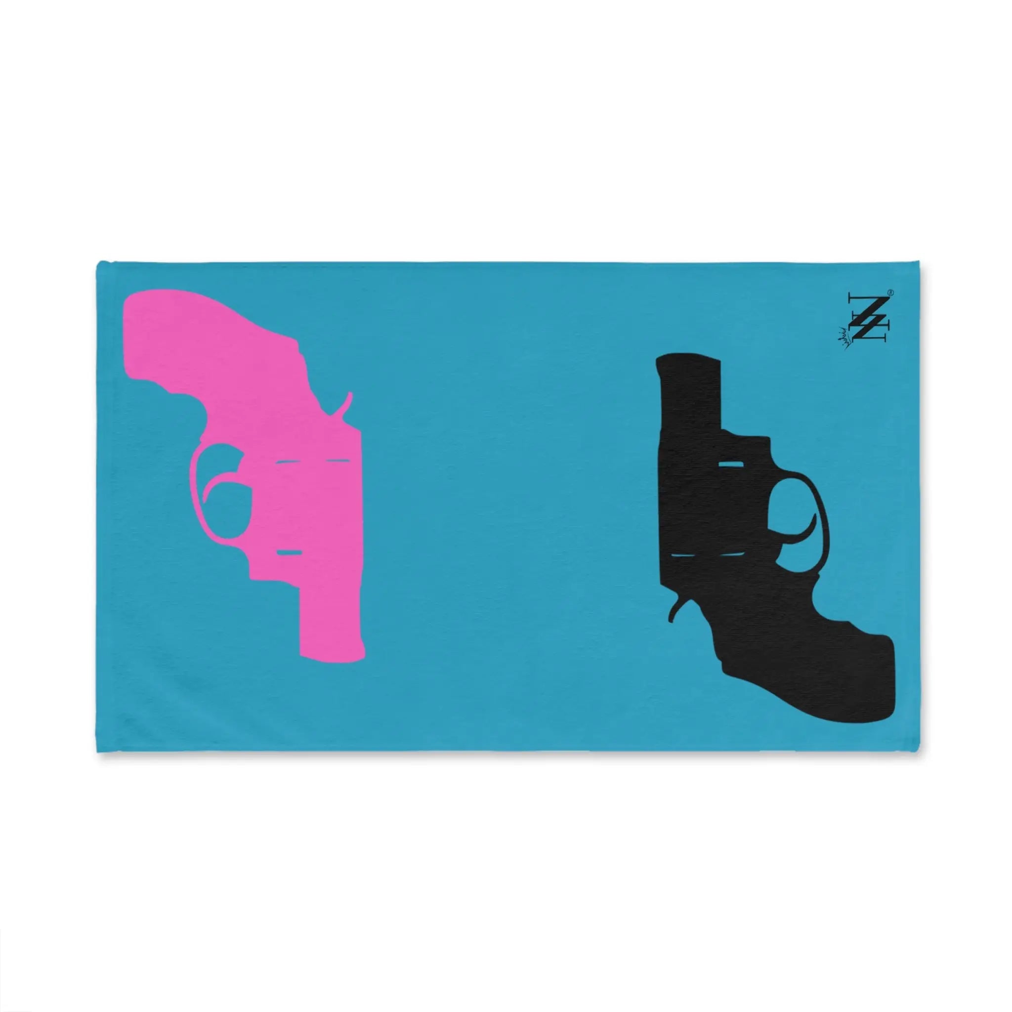 Mr. Mrs. Gun Show Shareable Turquoise | Mix & Match Original Fun-Flirty Lovers’ Towels