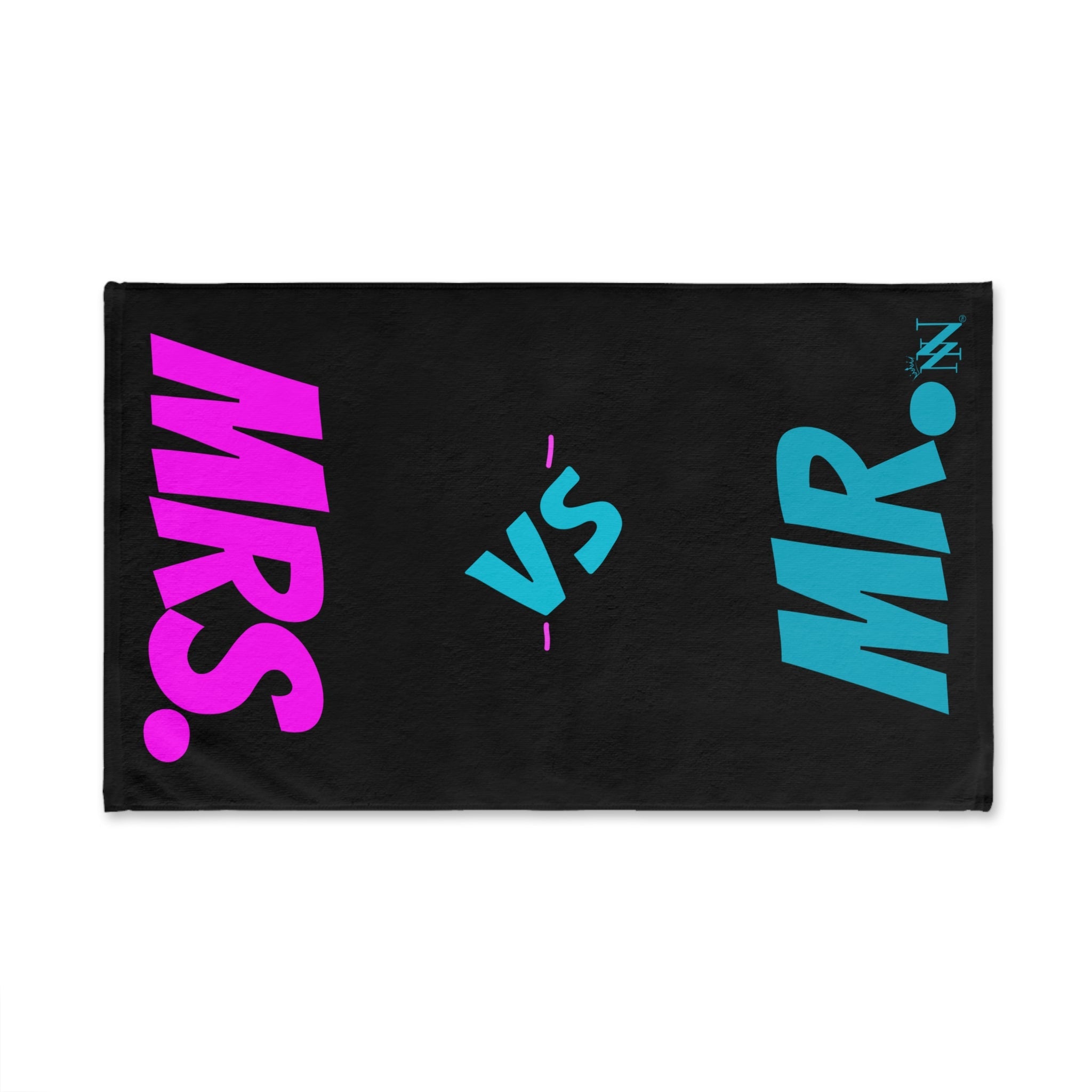 Mr. vs MRS. Shareable Black | Mix & Match Original Fun-Flirty Lovers’ Towels