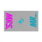 Mr. vs MRS. Shareable Light Grey | Mix & Match Original Fun-Flirty Lovers’ Towels