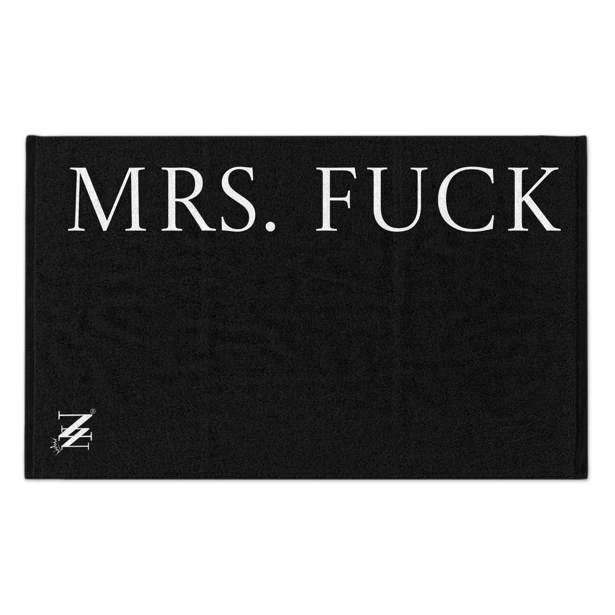 Mrs. Fuck Black Mix & Match Soft Sex Towels | Flirty Lovers’ Gifts