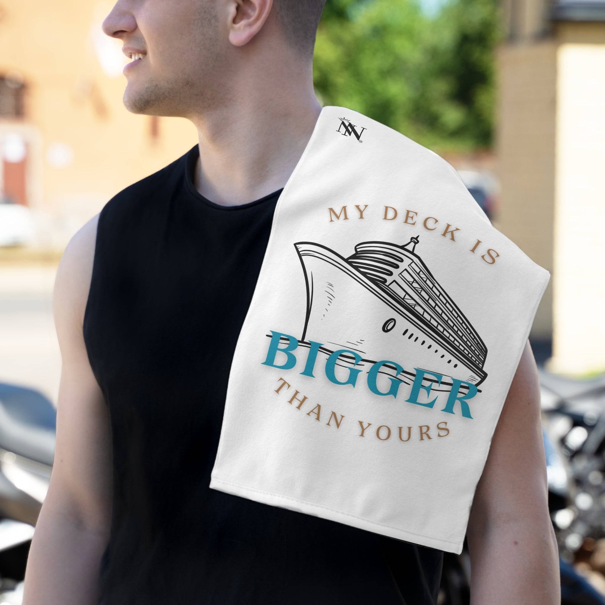 My DECK is Bigger | Mix & Match Soft Fun-Flirty Lovers’ Towels