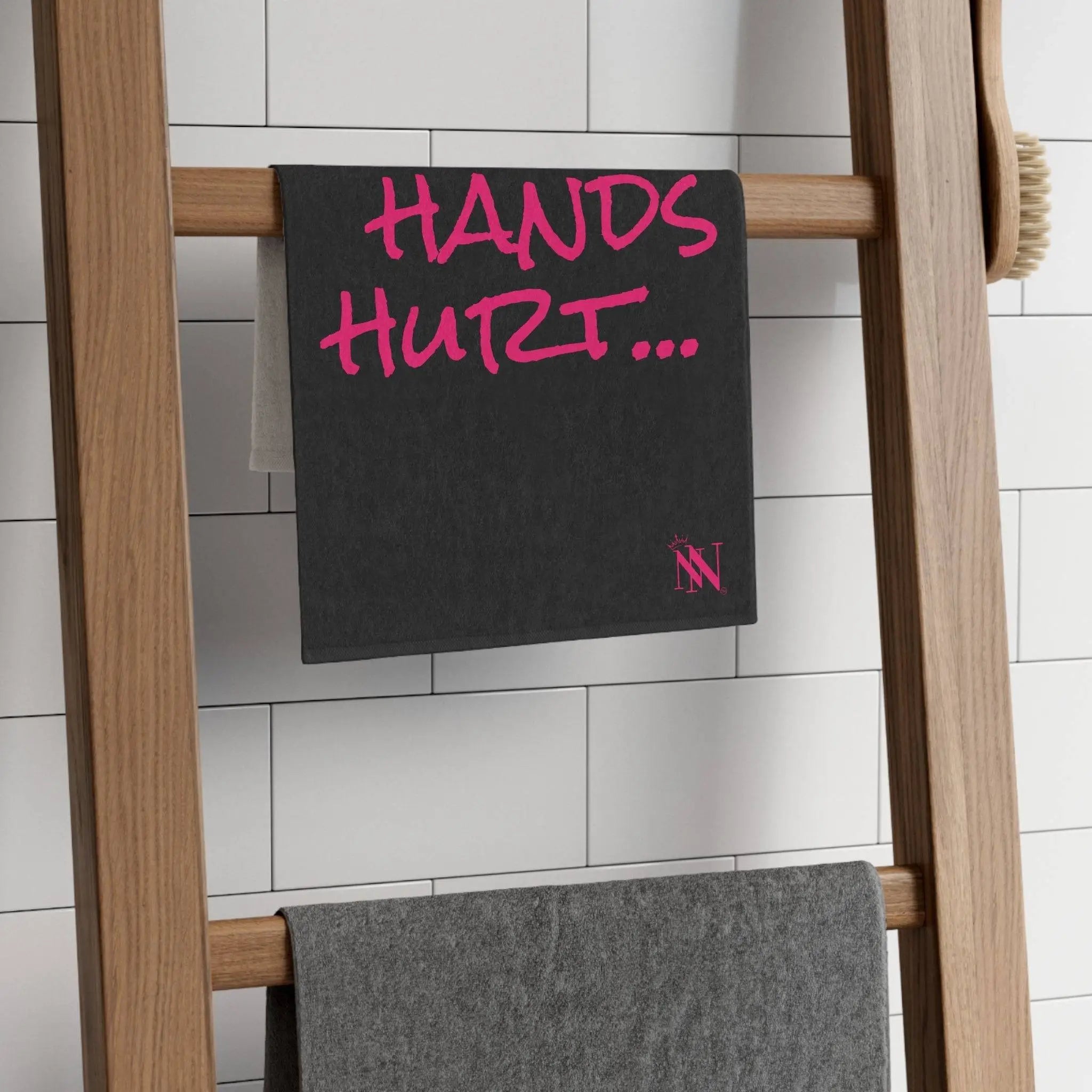 My Hands Hurt... Black Mix & Match Soft Sex Towels | Flirty Lovers’ Gifts