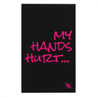 My Hands Hurt... Black Mix & Match Soft Sex Towels | Flirty Lovers’ Gifts