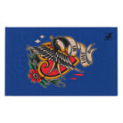 My Love Traditional Tattoo Blue | Mix & Match Soft Fun-Flirty Lovers’ Towels