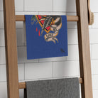 My Love Traditional Tattoo Blue | Mix & Match Soft Fun-Flirty Lovers’ Towels