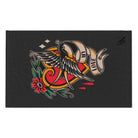 My Love Traditional Tattoo Dark Grey | Mix & Match Soft Fun-Flirty Lovers’ Towels