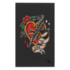 My Love Traditional Tattoo Dark Grey | Mix & Match Soft Fun-Flirty Lovers’ Towels