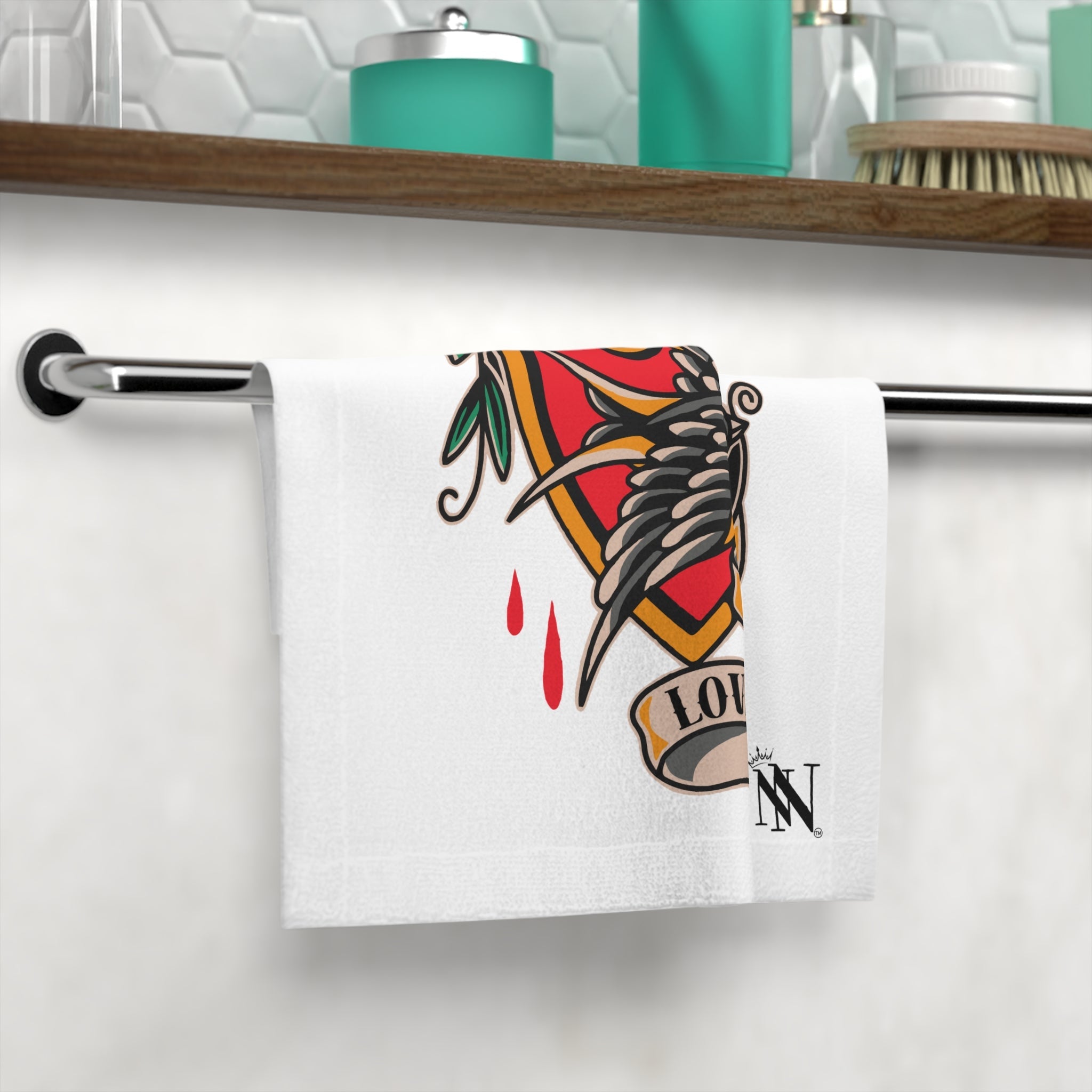 My Love Traditional Tattoo | Mix & Match Lils’ Fun-Flirty Lovers’ Towels