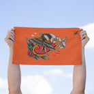 My Love Traditional Tattoo Orange | Mix & Match Soft Fun-Flirty Lovers’ Towels