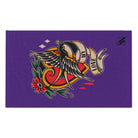 My Love Traditional Tattoo Purple | Mix & Match Soft Fun-Flirty Lovers’ Towels