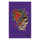 My Love Traditional Tattoo Purple | Mix & Match Soft Fun-Flirty Lovers’ Towels