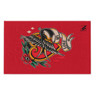 My Love Traditional Tattoo Red | Mix & Match Soft Fun-Flirty Lovers’ Towels