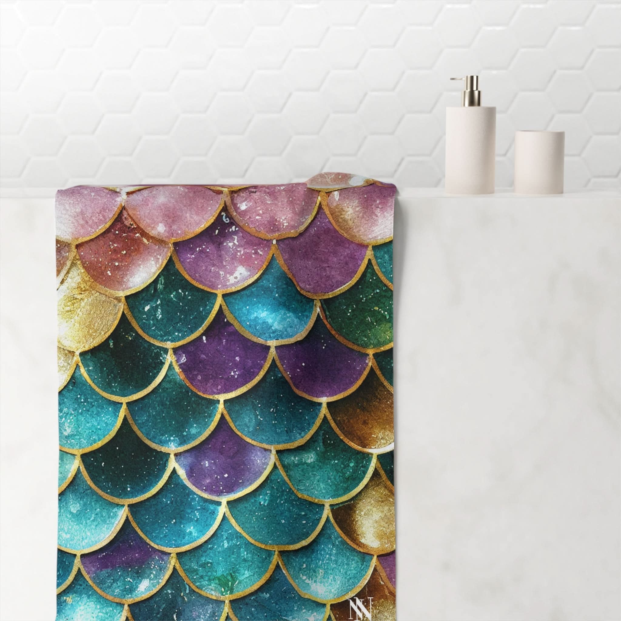 My Mermaid Scales | Mix & Match Naughty XL Fun-Flirty Lovers’ Towels