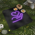 My Purple Heart in Your Hand | Mix Match Fun-Flirty Lovers’ Water-Resistant Blankets