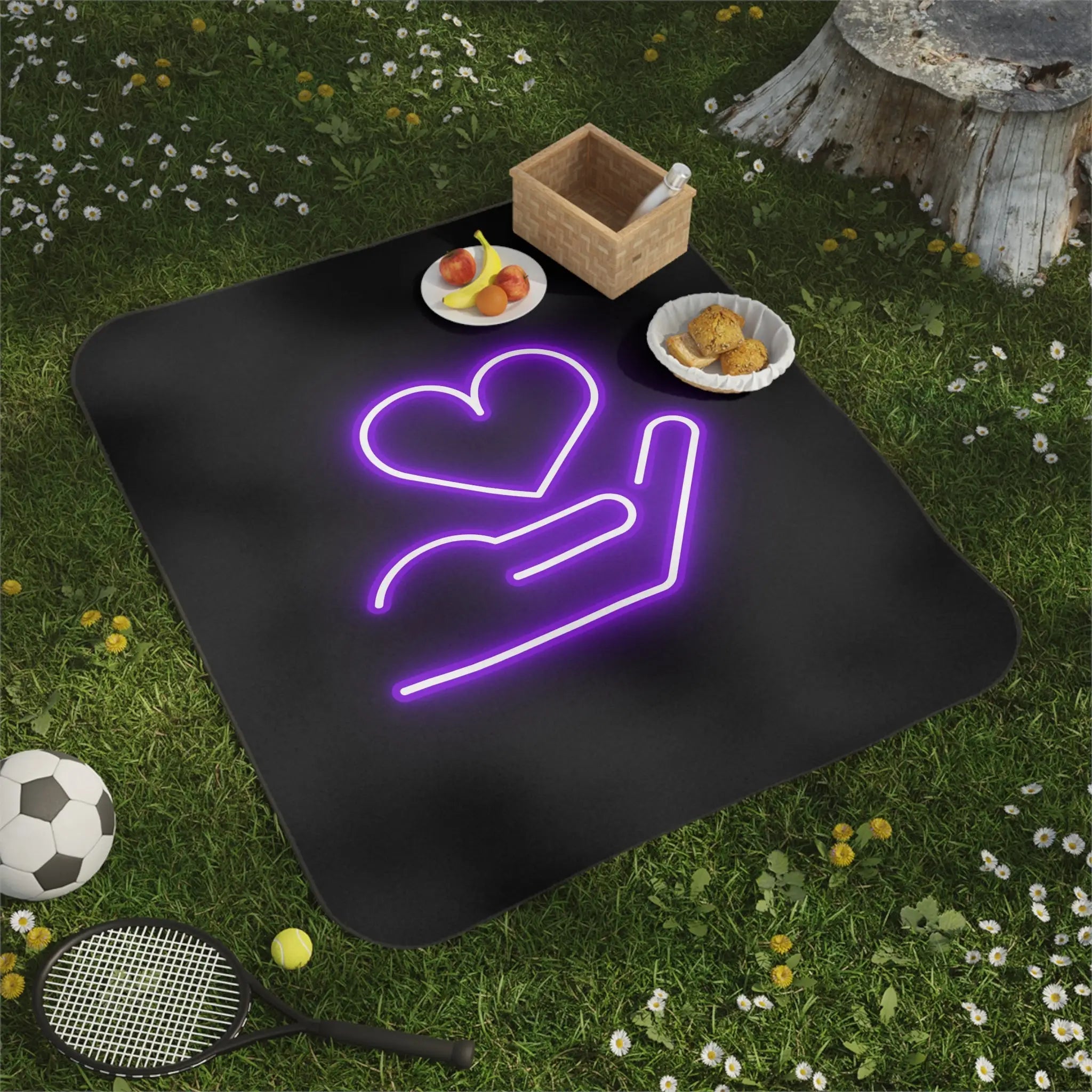 My Purple Heart in Your Hand | Mix Match Fun-Flirty Lovers’ Water-Resistant Blankets