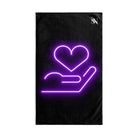 My Purple Heart in Your Hand | Mix & Match Original Fun-Flirty Lovers’ Towels