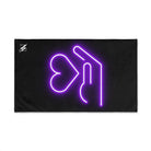 My Purple Heart in Your Hand | Mix & Match Original Fun-Flirty Lovers’ Towels