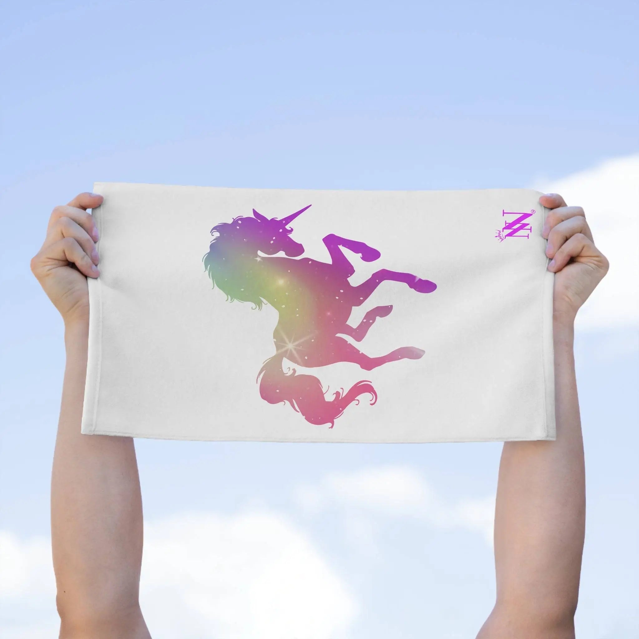 Mystical Unicorn White | Mix & Match Soft Fun-Flirty Lovers’ Towels