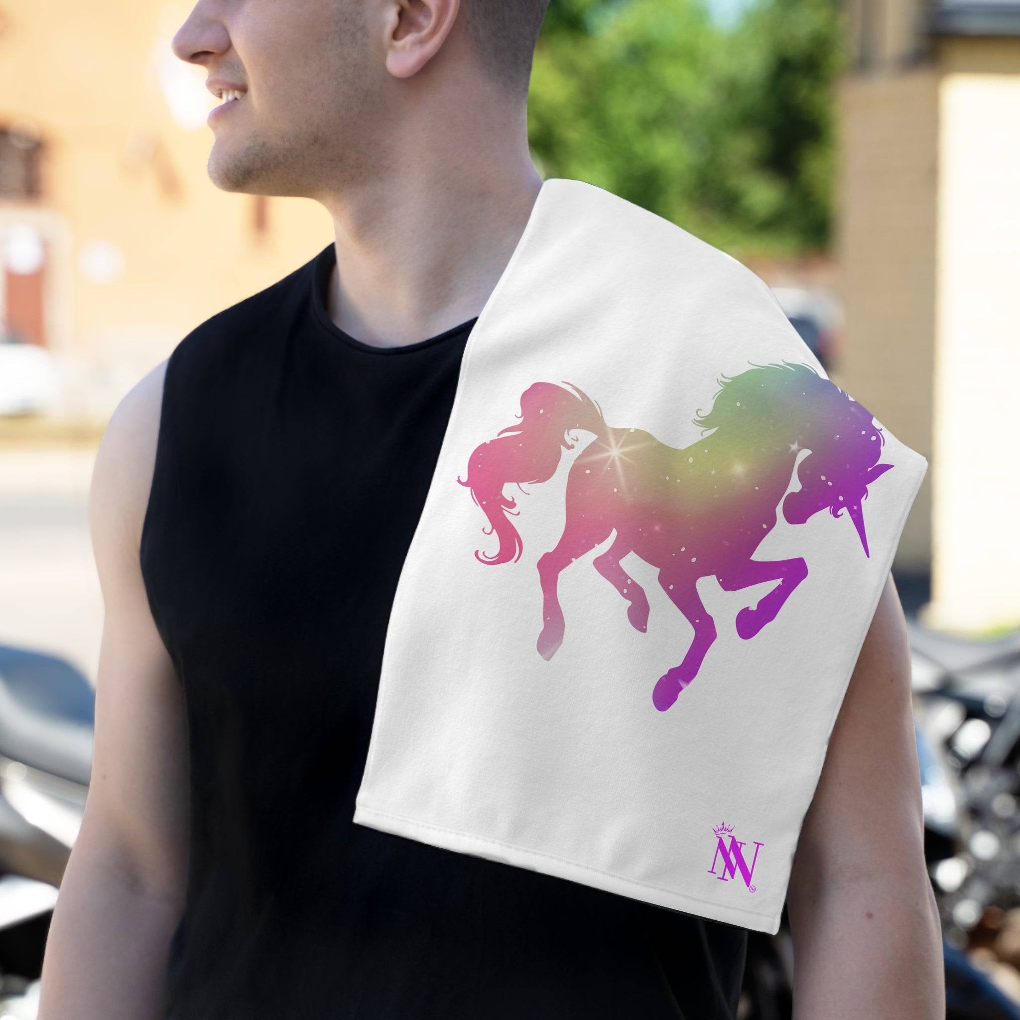 Mystical Unicorn White | Mix & Match Soft Fun-Flirty Lovers’ Towels