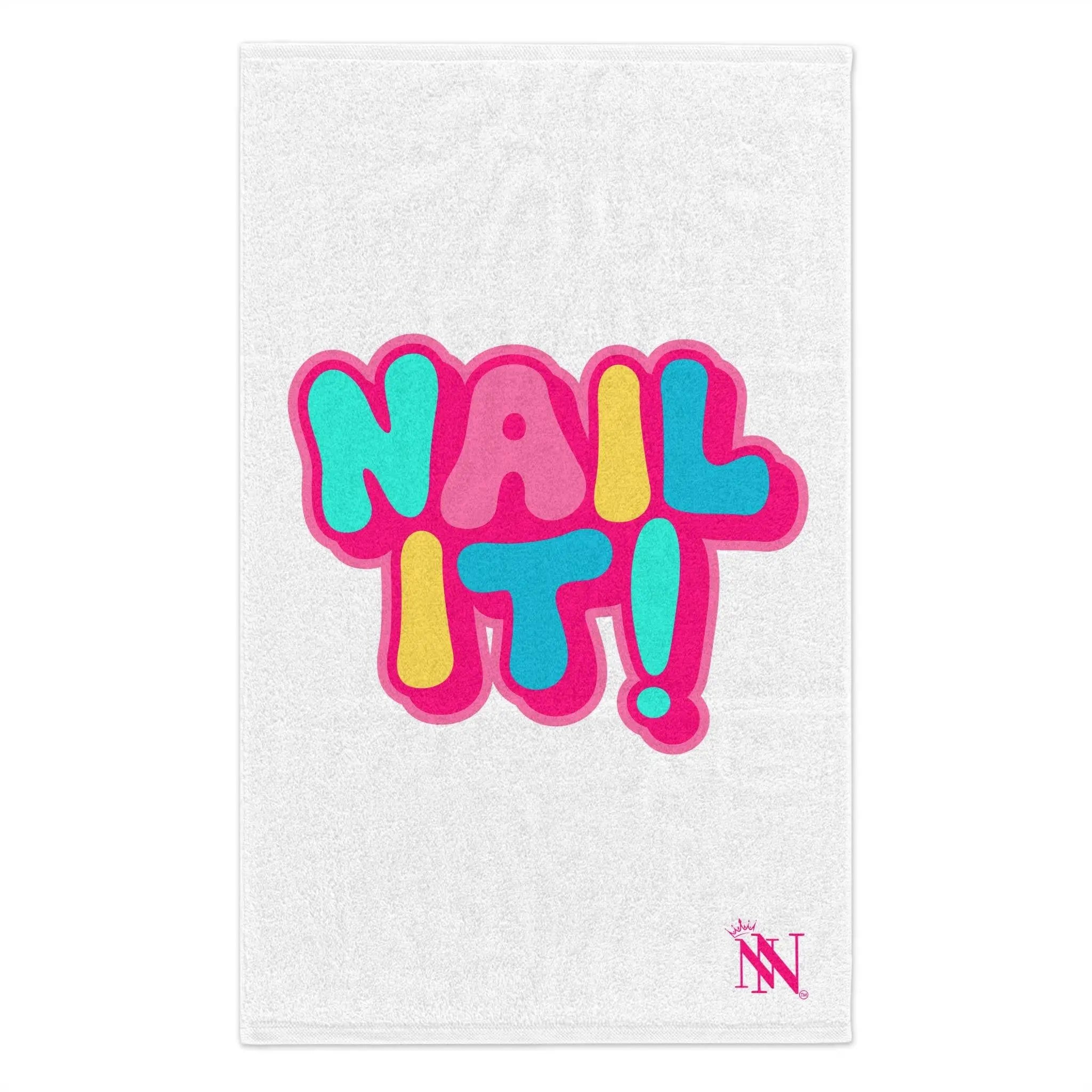 Nail It! White Mix & Match Soft Sex Towels | Naughty Lovers’ Gifts
