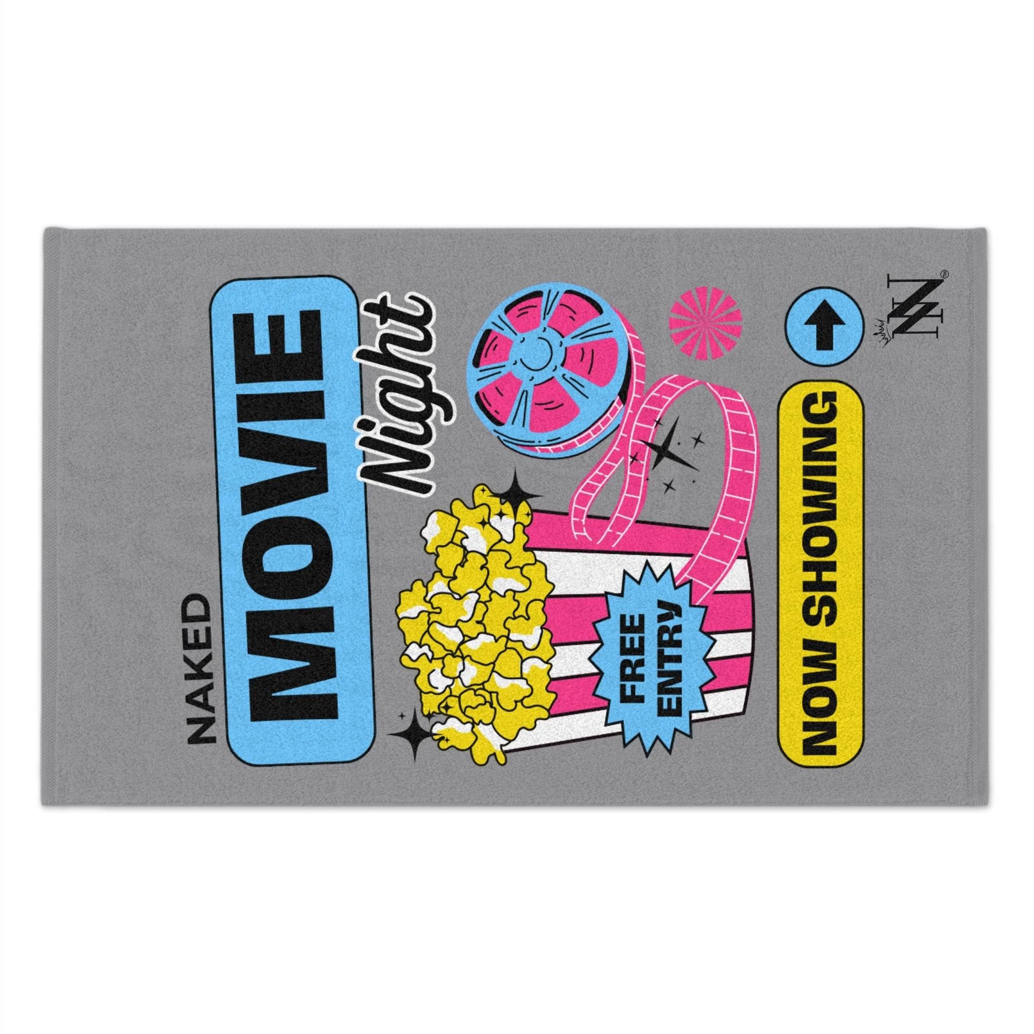 Naked Movie Night Grey Mix & Match Soft Sex Towels | Flirty Lovers’ Gifts