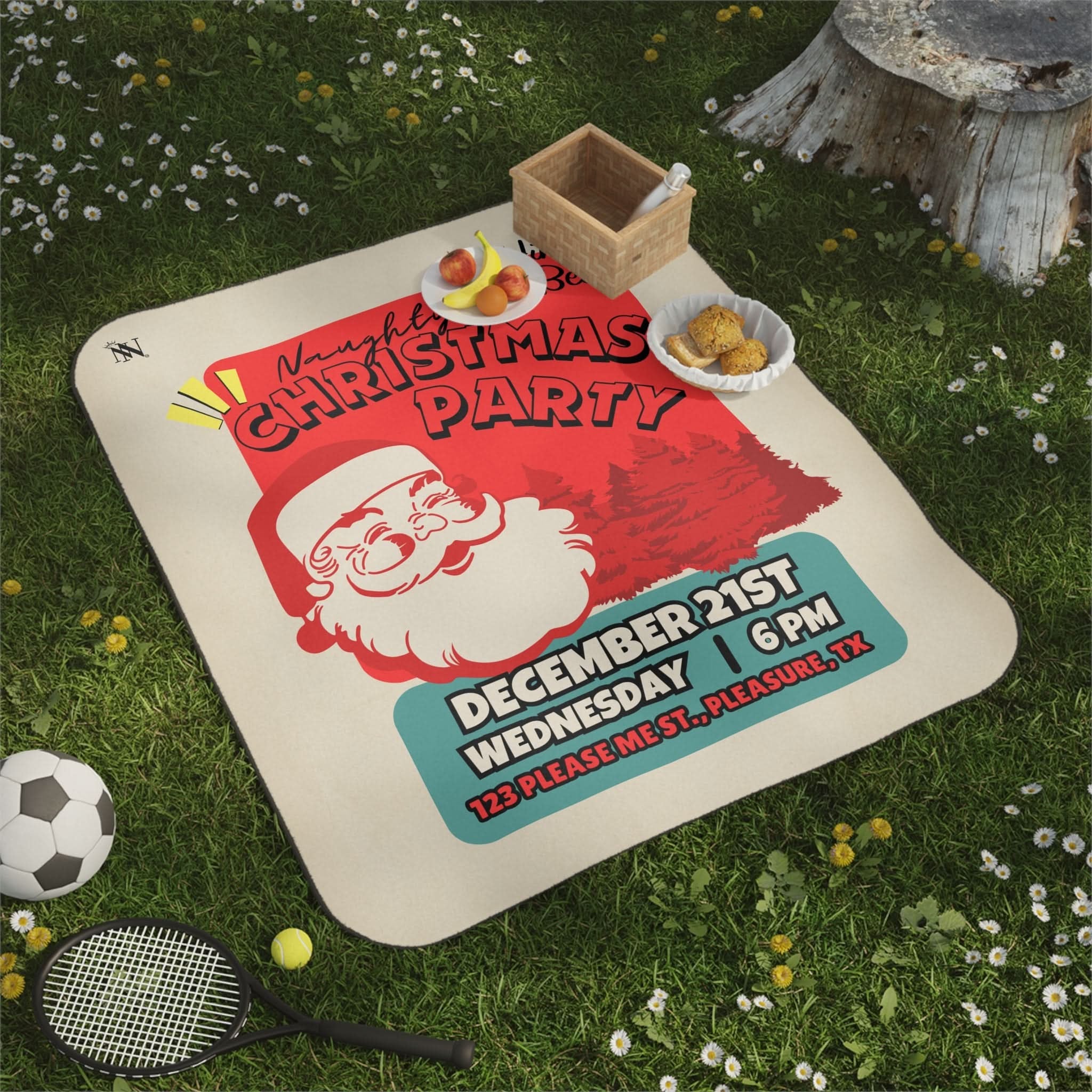 Naughty Christmas Party | Mix Match Fun-Flirty Lovers’ Water-Resistant Blankets