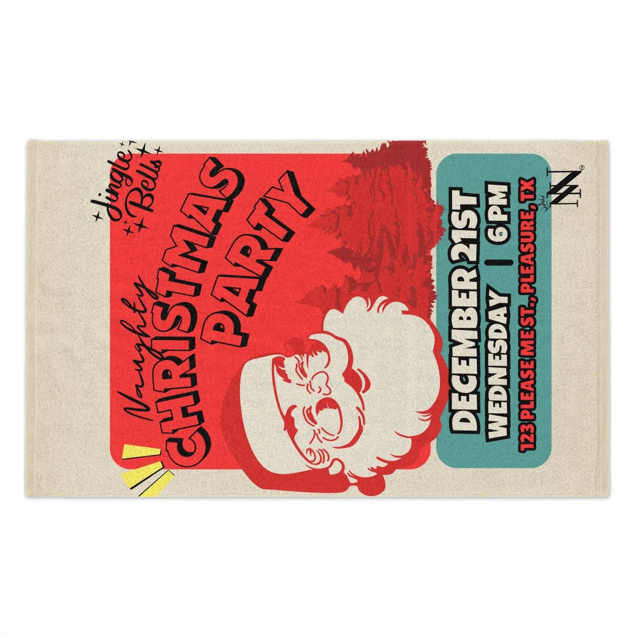 Naughty Christmas Party | Mix & Match Soft Fun-Flirty Lovers’ Towels
