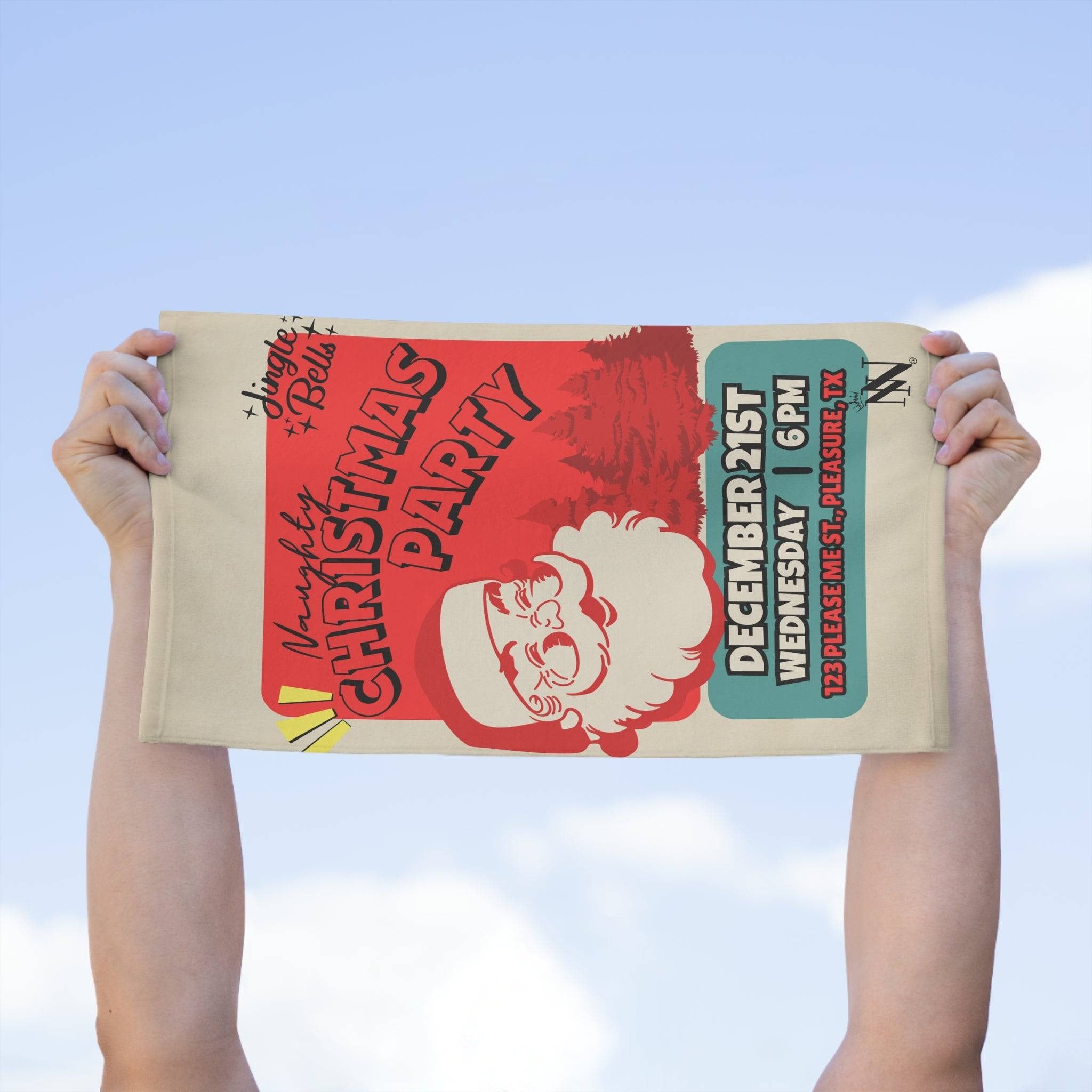 Naughty Christmas Party | Mix & Match Soft Fun-Flirty Lovers’ Towels