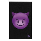 Naughty Devil Emoji Black | Mix & Match Soft Fun-Flirty Lovers’ Towels