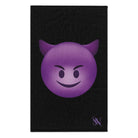 Naughty Devil Emoji Black | Mix & Match Soft Fun-Flirty Lovers’ Towels