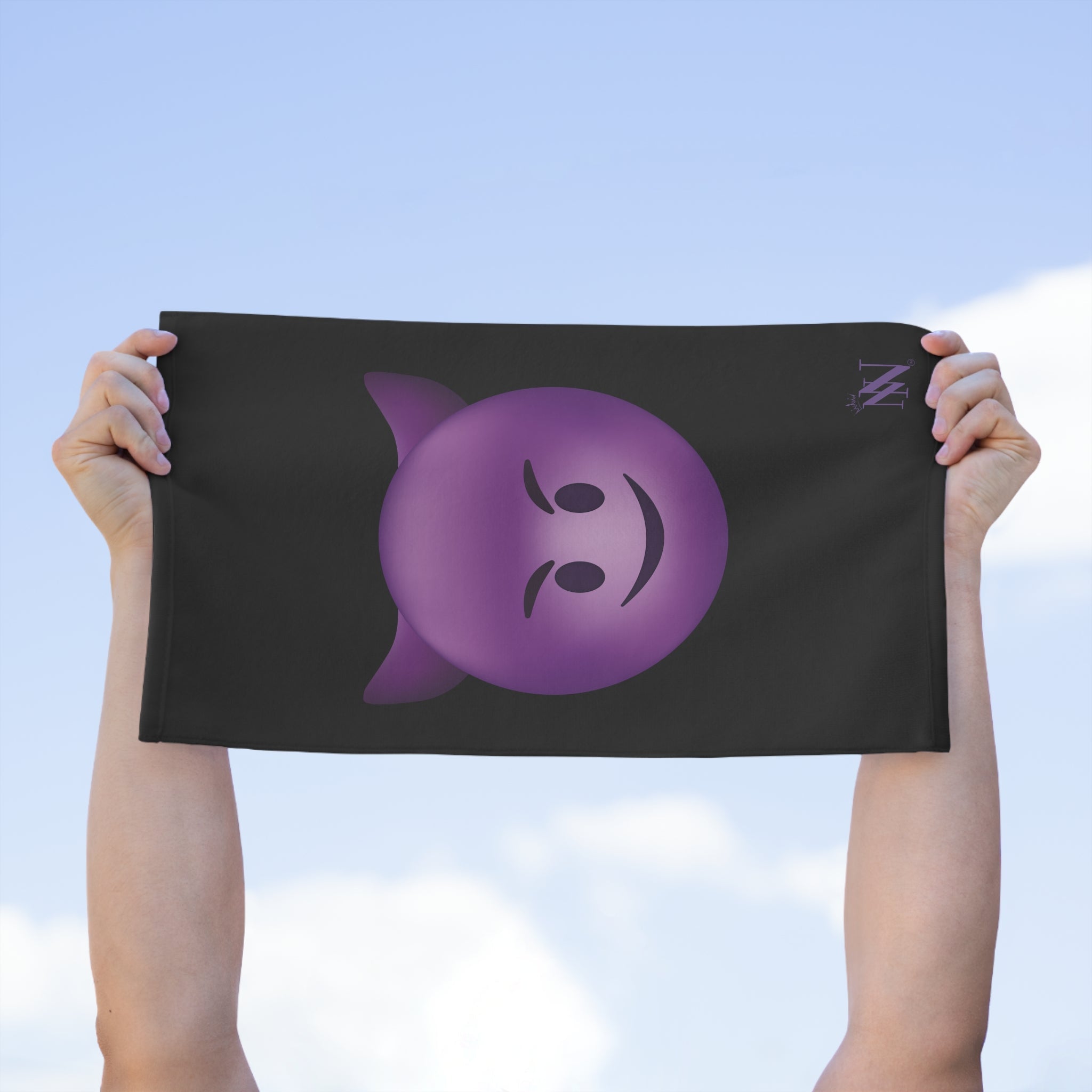 Naughty Devil Emoji Black | Mix & Match Soft Fun-Flirty Lovers’ Towels
