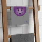 Naughty Devil Emoji Grey | Mix & Match Soft Fun-Flirty Lovers’ Towels