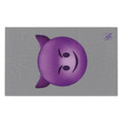 Naughty Devil Emoji Grey | Mix & Match Soft Fun-Flirty Lovers’ Towels