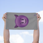 Naughty Devil Emoji Grey | Mix & Match Soft Fun-Flirty Lovers’ Towels