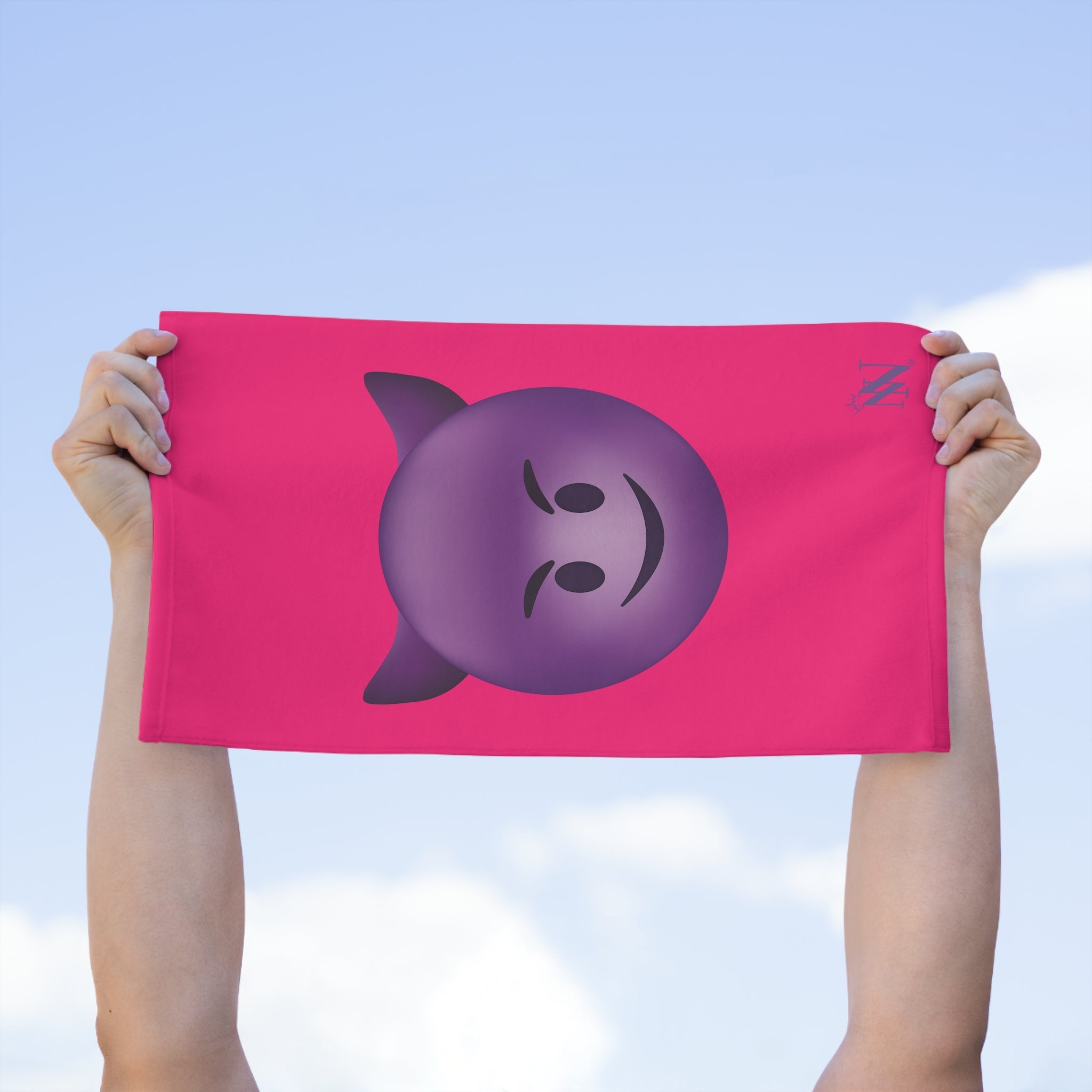 Naughty Devil Emoji Pink | Mix & Match Soft Fun-Flirty Lovers’ Towels